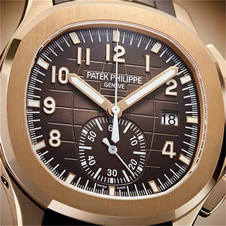 百达翡丽（Patek Philippe） 百达翡丽 AQUANAUT 运动系列 计时显示 男士自动机械腕表 5968R-001 玫瑰金