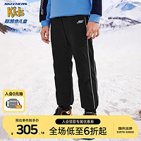 Skechers斯凯奇裤子儿童羽绒裤保暖防寒滑雪裤运动裤P423K034 碳黑/0018 120cm