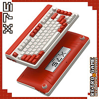 SUBOR 小霸王 X75有线蓝牙2.4G机械轴RGB背光全键热拔插机械键盘全键无冲