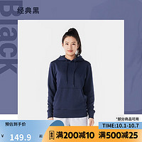 DECATHLON 迪卡侬 连帽卫衣女秋季针织运动上衣宽松百搭基础款长袖WSDW 经典黑 M