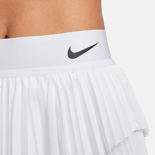NIKE耐克女子网球裙运动半身裙网眼短裙休闲透气网球服DD0342 DA4727-100温网短裙 M(成人)