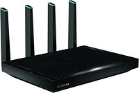 NETGEAR 美国网件 速度最快,最高可达5.3Gbps。 高达 1,000 Mbps @ 2.4GHz 1024 QAM。 高达 2166 Mbps @ 5 GHz 11ac 1024 QAM 三频WiFi 四流 MU-MIMO为您的设备提供更多WiFi。 Smart Connect 为每个设备智能选择快速 WiFi 频段。 易于安装 - NETGEAR Up 应用程序使设置和管理网络变得轻而易举 动态 QoS 根据应用程序和设备为带宽优先 4 个主动天线和 4 个内部天线,可放大和较大化范围。 6 千兆以太网端口 - 聚合两