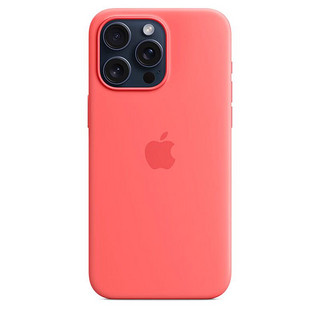 Apple 苹果 iPhone 15 Pro Max 专用 MagSafe 硅胶保护壳 - 番石榴色  保护套 手机套 手机壳
