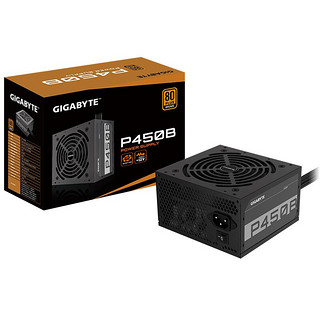 PLUS会员：GIGABYTE 技嘉 GP-P450B 80PLUS认证 额定台式电脑主机电源斗战450