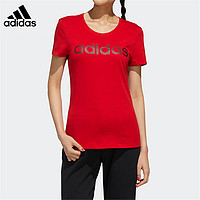 限尺码：adidas 阿迪达斯 W ESNTL LG T 1女款运动圆领短袖T恤女