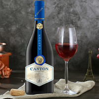 CASTON CHATEAU 法国原瓶进口 卡斯顿传奇 蓝威 16度干红葡萄酒 750ml*2瓶装