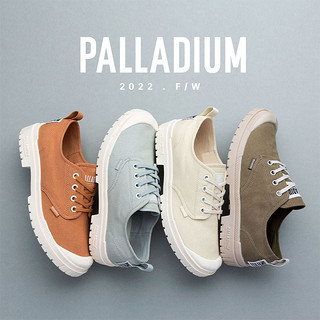 PALLADIUM 帕拉丁 旗舰店官方爸爸鞋透气黑色帆布鞋健步鞋老人鞋男