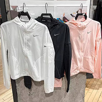 Nike/耐克女子夏季薄款运动休闲防风防晒衣梭织连帽夹克外套