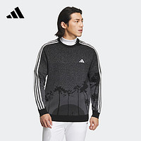 adidas阿迪达斯男装秋季高尔夫运动圆领长袖卫衣HY0968 黑色 A/S
