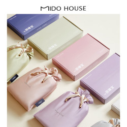 MIDO HOUSE 铭都60支纯棉酒店隔脏睡袋旅行床单被罩便携一体式 山梗紫190*210