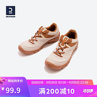 DECATHLON 迪卡侬 童鞋女春夏登山鞋舒适运动鞋KIDD奶茶棕-系带款35 4291876