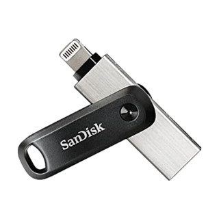 SanDisk iXpand Flash Drive Go闪存盘移动存储盘用于iPhone iPad 兼容PC 和 Mac ，带钥匙圈孔 备份照片视频等 64G