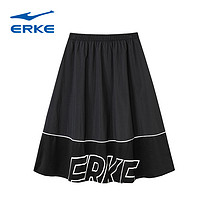 ERKE 鸿星尔克 运动短裙女夏季百搭时尚休闲舒适黑色半身裙92222031098