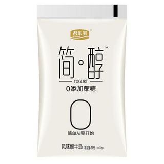 JUNLEBAO 君乐宝 简醇 0添加蔗糖 100g *10袋 低温酸奶酸牛奶 健康轻食买一送一