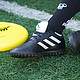 adidas 阿迪达斯 飞盘鞋男碎钉低帮人造草比赛运动训练球鞋女码 黑红TF碎钉AQ4304 28.5