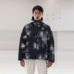 anta 安踏 炽热科技羽绒服丨防泼水鸭绒男士满印连帽加厚冬保暖男羽绒