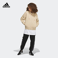 adidas阿迪达斯轻运动女装冬季运动连帽夹克外套IK9893 魔力浅褐 A/XS