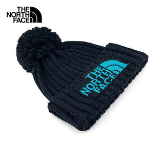 北面（The North Face）帽子通用款户外运动舒适保暖针织帽毛线帽秋冬|7WJO OXP/深蓝色 OS