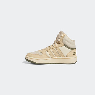 adidas阿迪达斯轻运动HOOPS MID 3.0男小童休闲运动鞋IF7738 卡其色 28(165mm)