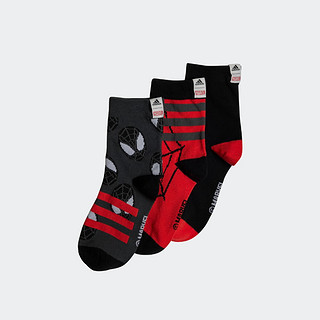adidas阿迪达斯男小童儿童冬季舒适运动袜子 黑色/深灰/深灰 KXL