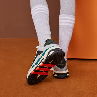 adidas 阿迪达斯 「奶包鞋」阿迪达斯三叶草NITEBALL男女复古经典复古运动鞋 黑/灰/湖绿 39(240mm)