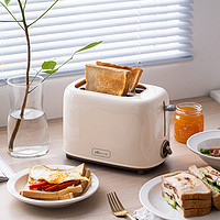 Bear 小熊 烤面包机家用加热三明治2片早餐机多士炉小型全自动土吐司机
