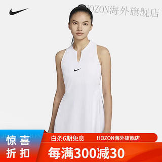 nike耐克网球服女23年夏季法网科维托娃运动无袖连衣裙DX1428 黑色 有口袋 XS