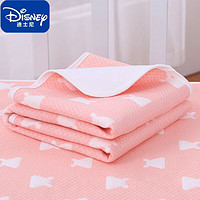 迪士尼（Disney）纯棉婴儿隔尿垫防水可洗双面防滑透气成人护理大号姨妈防漏尿垫 龙猫-粉色 80*120cm(1条)