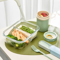 共禾京品 JINGREPUBLIC共禾京品 幸福食光系列玻璃便当盒套装