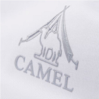 CAMEL 骆驼 轻户外系列 男士圆领长袖T恤 M13CAQR120 白色 XXL