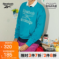 Reebok 锐步 [MMLG联名]Reebok锐步官方男子MMLG CREW复古LOGO休闲卫衣HA7166