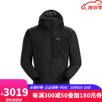 始祖鸟(ARC’TERYX)PROTON LT HOODY MENS男士棉服轻量保暖左胸logo拉链连帽夹克外套 黑色 M