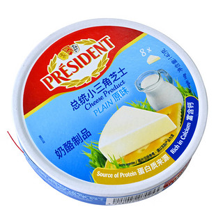 PRÉSIDENT 总统 President）法国小三角芝士原味（奶酪制品）140g*2一包 面包 烘焙 零食