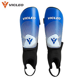 VICLEO 维克利奥 足球护腿板运动护板插护具一对装V821218靓蓝色M码（绑带+护踝）