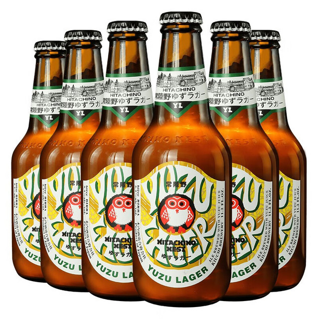 Hitachino Nest 常陆野猫头鹰 西柚拉格啤酒 精酿啤酒 330ml*6瓶