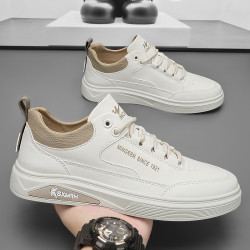 doublestar双星八特秋季轻便舒适小白鞋男士低帮系带超火板鞋男休闲鞋