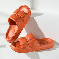 YUZHAOLIN 俞兆林 男女居家室内软厚底休闲浴室洗澡防滑凉拖鞋 FJMB8018 橘色 36-37