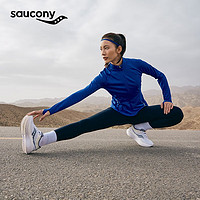 Saucony索康尼运动裤女瑜伽鲨鱼裤收腹高腰秋季裤子 冷铁灰GR06 M