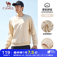 CAMEL 骆驼 男女圆领长袖套头卫衣