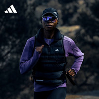 adidas 阿迪达斯 女装跑步运动马甲背心IB6382 黑色 A/S