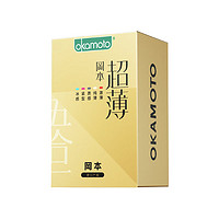 爆卖补货：OKAMOTO 冈本 鎏金礼盒 22片（激薄5片+纯薄7片+质感4片+紧型3片+冰感3片）