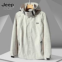 Jeep 吉普 779-春季薄外套男装女款运动夹克透气防水风衣户外冲锋衣
