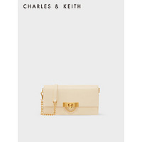 CHARLES & KEITH 女士金属扣链饰斜挎包钱包CK6-10701189