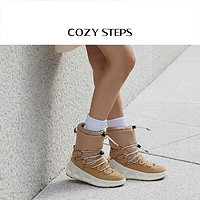 COZY STEPS 可至2023冬季新款中筒系带靴子防滑运动雪地靴8098