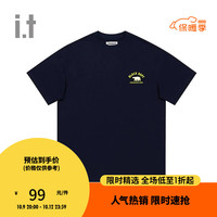 :CHOCOOLATE it 男装短袖T恤季休闲简约基础半袖LTEU06K NYX/藏青色 XL