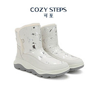 COZY STEPS 可至冬季源动系列时尚休闲圆头皮毛一体女式雪地靴8053