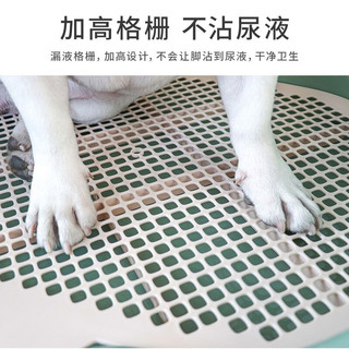 萌嘟星宠 狗厕所冲水宠物狗狗用品小型犬便盆 蓝色大号