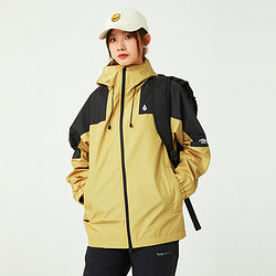 VOLCOM 滑雪服钻石户外品牌防水防风撞色男女情侣款登山夹克外套