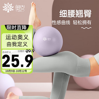 AOYI 奥义 普拉提小球瑜迷你伽球25cm塑形翘臀美体健身体操运动平衡球女