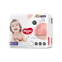 HUGGIES 好奇 铂金装小桃裤系列 婴儿拉拉裤 XXXL26片